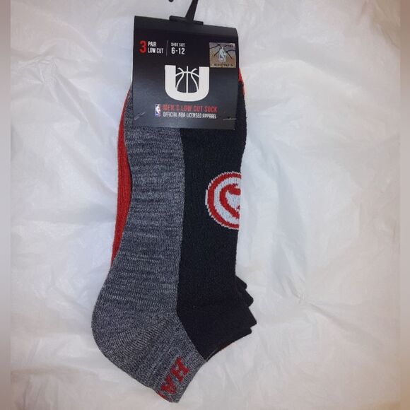 NBA Ultra 3 pack Low Cut Atlanta Hawks Socks - Picture 1 of 5